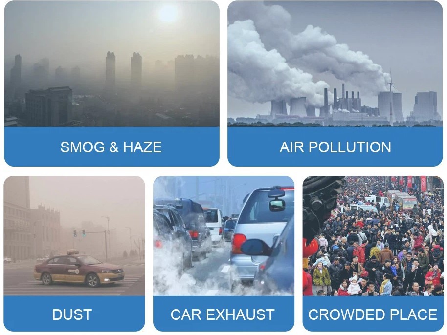 diposable face mask application