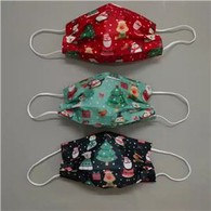 מסכות חג המולד מודפסות לא ארוג חד פעמיות